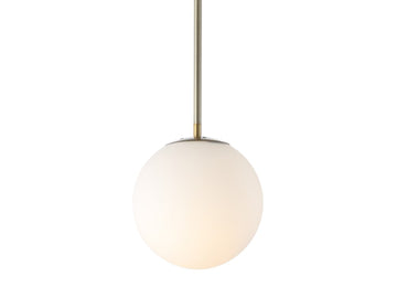 Bleecker 7.75" Metal/Glass Globe LED Pendant